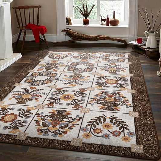 Inspired Quilt | Brown Rug