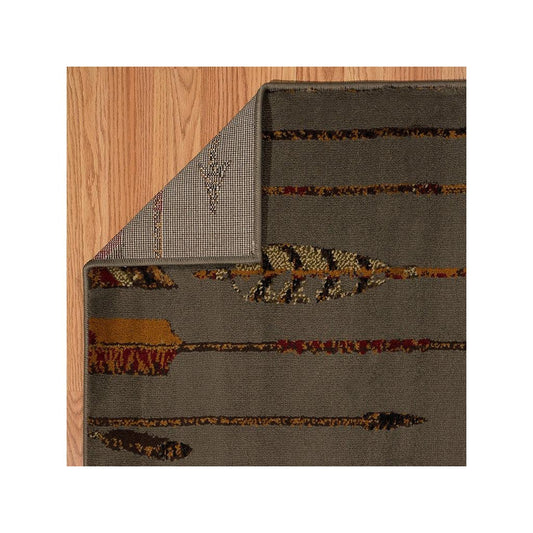 Affinity Quilted Arrow Blue/Grey Area Rug 5'3 X 7'2