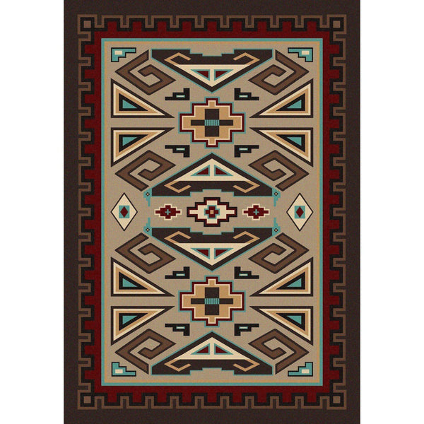 Butte Sand-CabinRugs Southwestern Rugs Wildlife Rugs Lodge Rugs Aztec RugsSouthwest Rugs