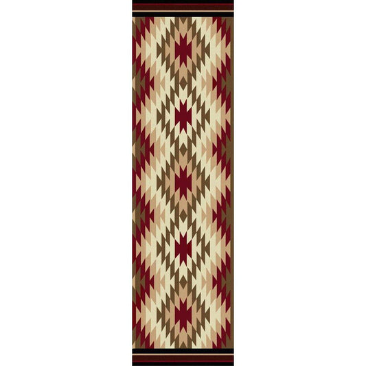 Cosmic Burst - Red-CabinRugs Southwestern Rugs Wildlife Rugs Lodge Rugs Aztec RugsSouthwest Rugs