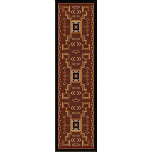 Desertstorm - Brown-CabinRugs Southwestern Rugs Wildlife Rugs Lodge Rugs Aztec RugsSouthwest Rugs