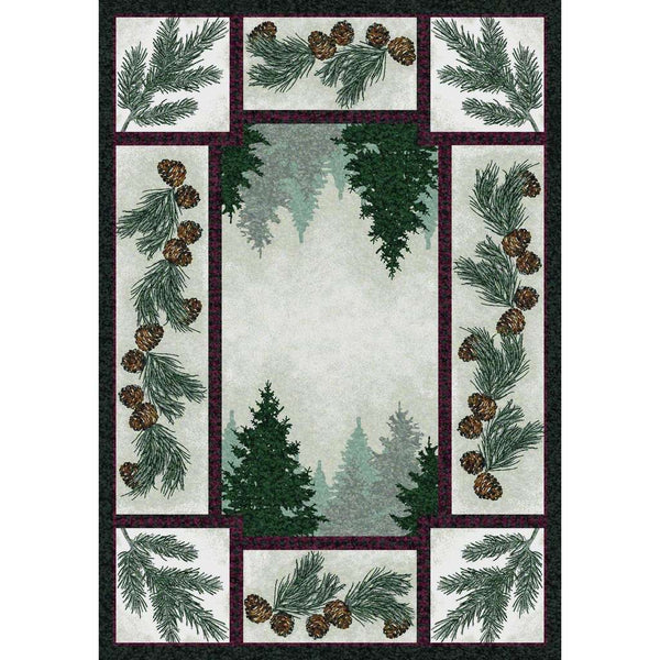 Forest & Shadows - Maize-CabinRugs Southwestern Rugs Wildlife Rugs Lodge Rugs Aztec RugsSouthwest Rugs