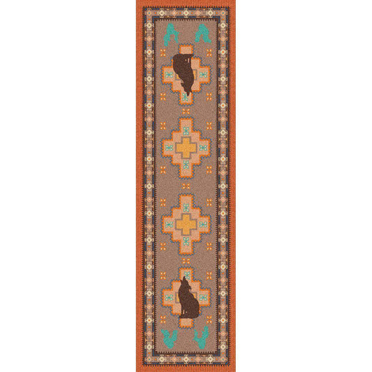 New Mexican Desert - Desert Rose-CabinRugs Southwestern Rugs Wildlife Rugs Lodge Rugs Aztec RugsSouthwest Rugs