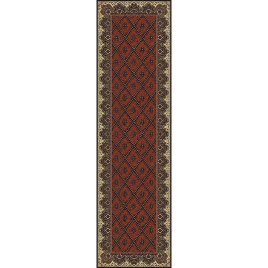 Peak Seeker - Chestnut-CabinRugs Southwestern Rugs Wildlife Rugs Lodge Rugs Aztec RugsSouthwest Rugs