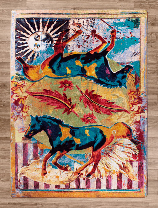 Ruiz Galloping Horses | Teal