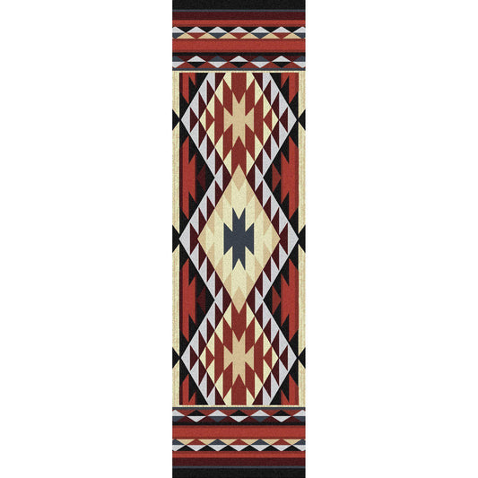 Rio Grande - Rust-CabinRugs Southwestern Rugs Wildlife Rugs Lodge Rugs Aztec RugsSouthwest Rugs
