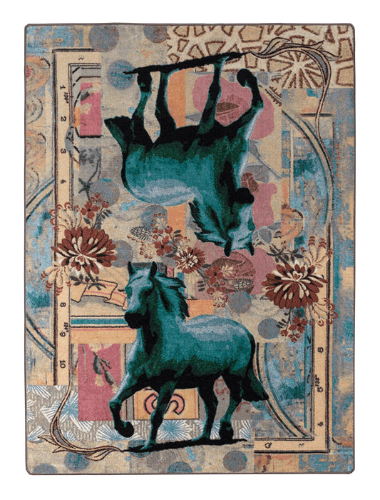 Ruiz Blue Horse | Teal