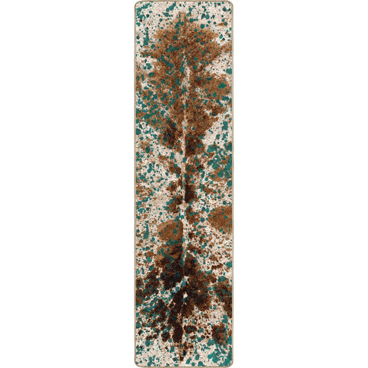 Splatter Cowhide | Green Turquoise
