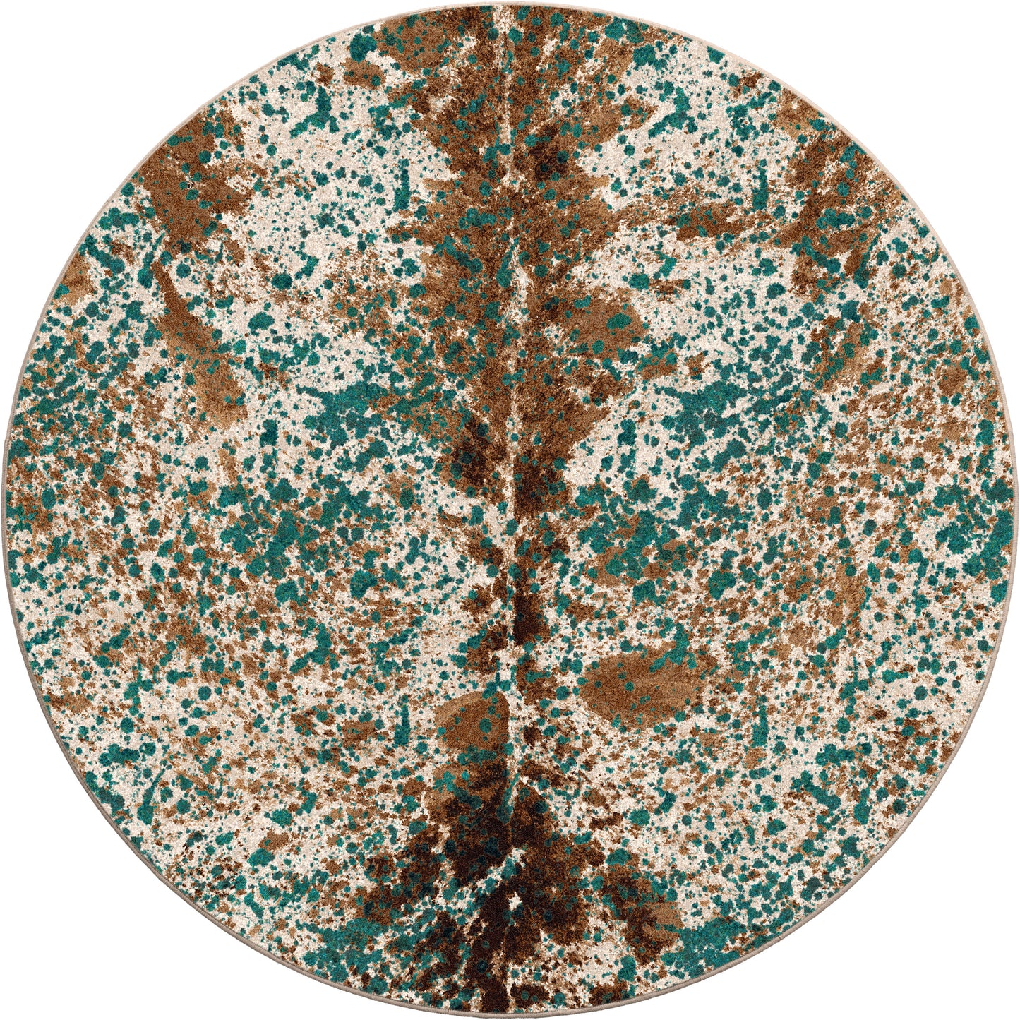 Splatter Cowhide | Green Turquoise