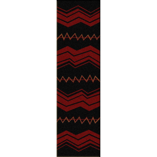 The Way Of War - Black-CabinRugs Southwestern Rugs Wildlife Rugs Lodge Rugs Aztec RugsSouthwest Rugs