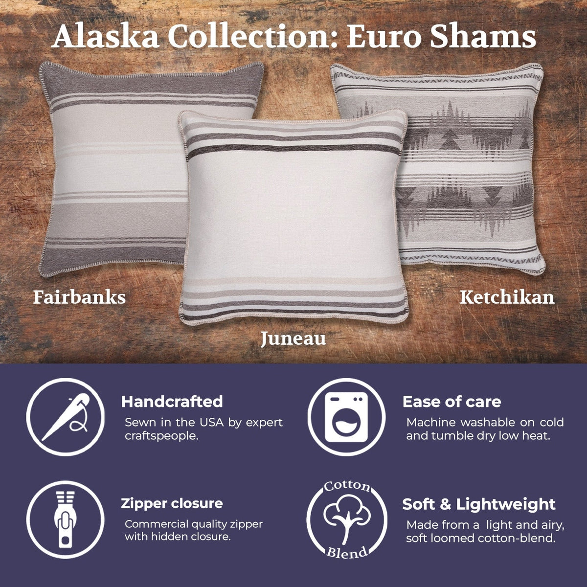 Alaska Fairbanks Euro Sham
