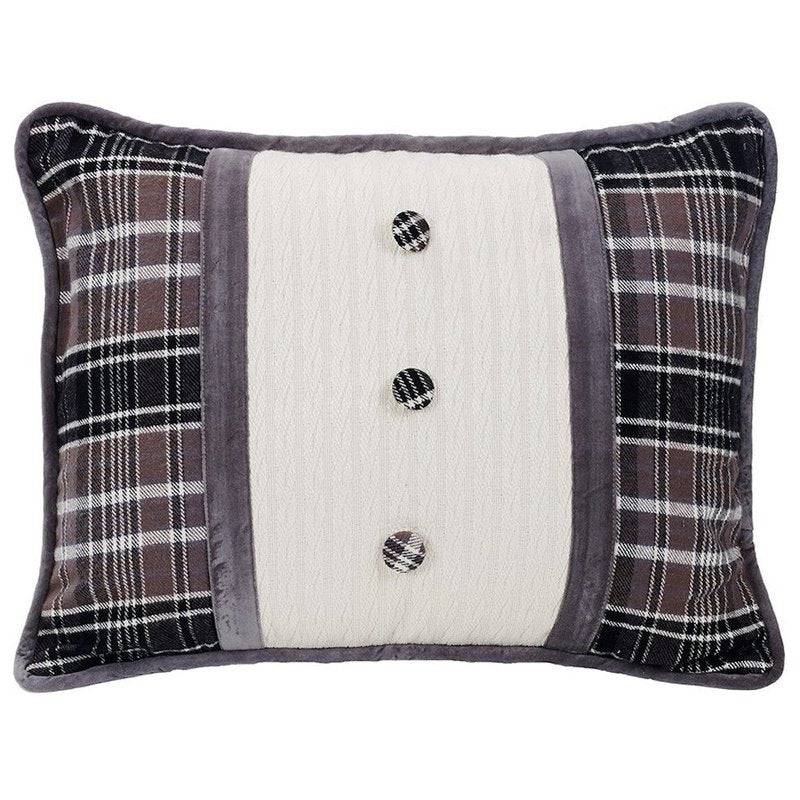 Oblong Pillow With Button
