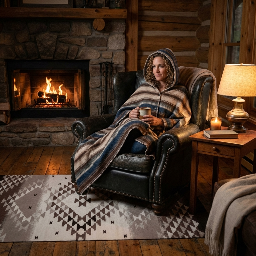 Nordic Hooded Throw