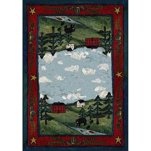 Bear Country - Crackle-CabinRugs Southwestern Rugs Wildlife Rugs Lodge Rugs Aztec RugsSouthwest Rugs
