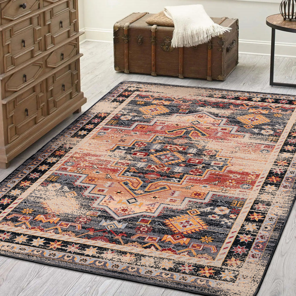 Persian Version|Distressed Sunset Rug