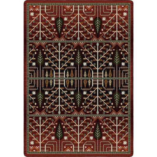Flourish Forest | Garnet Rug