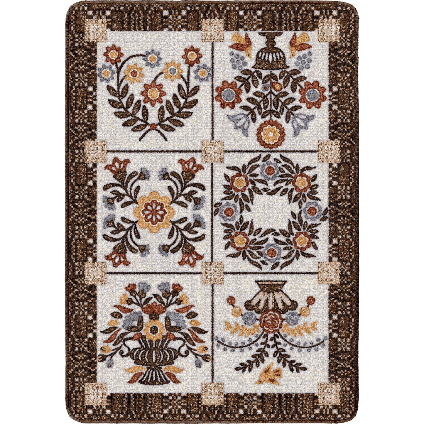 Inspired Quilt | Brown Rug