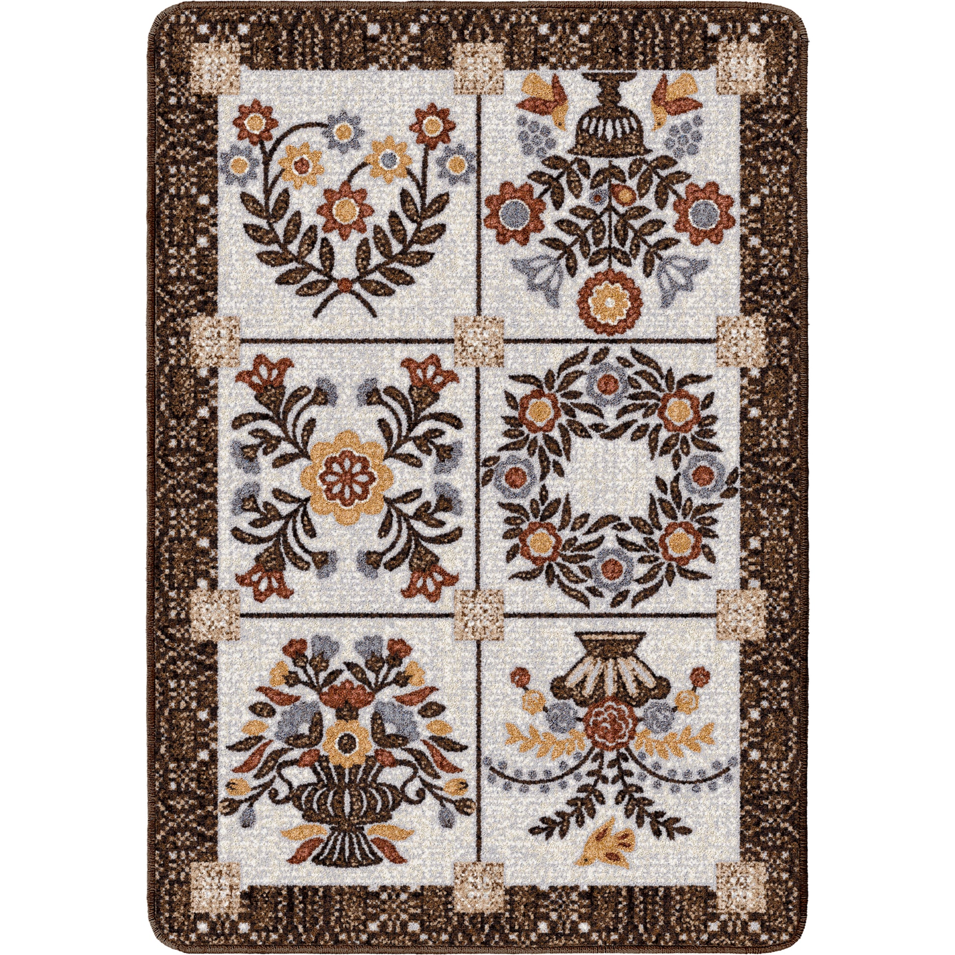 Inspired Quilt | Brown Rug