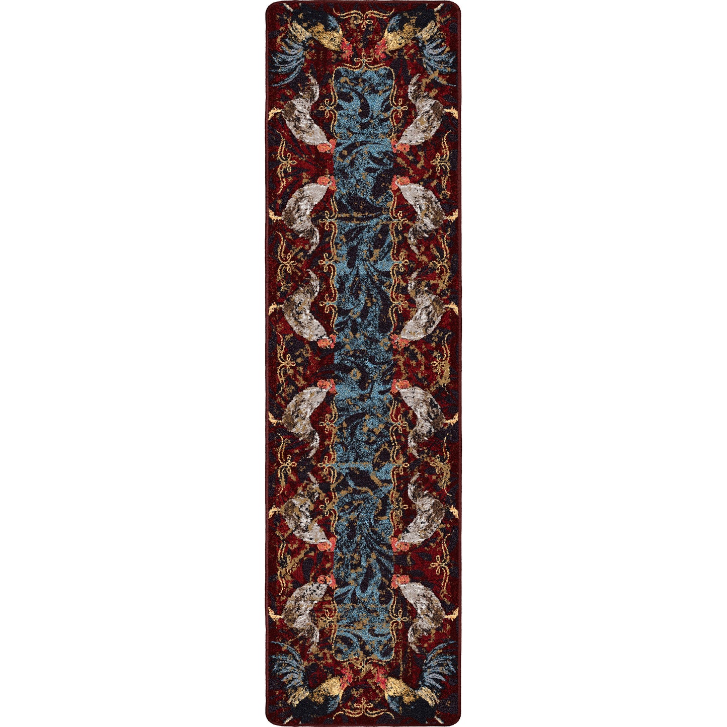 Pecking Order | Bordeaux Rug