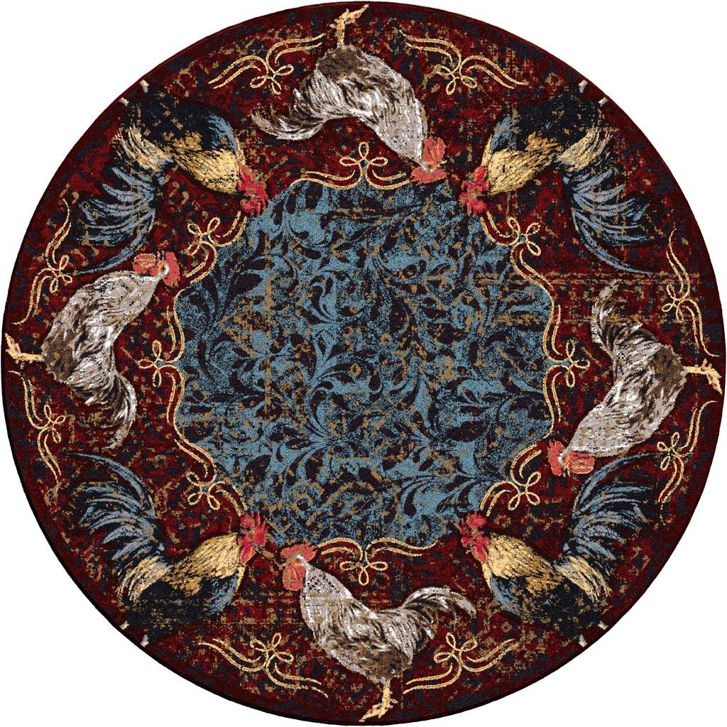 Pecking Order | Bordeaux Rug