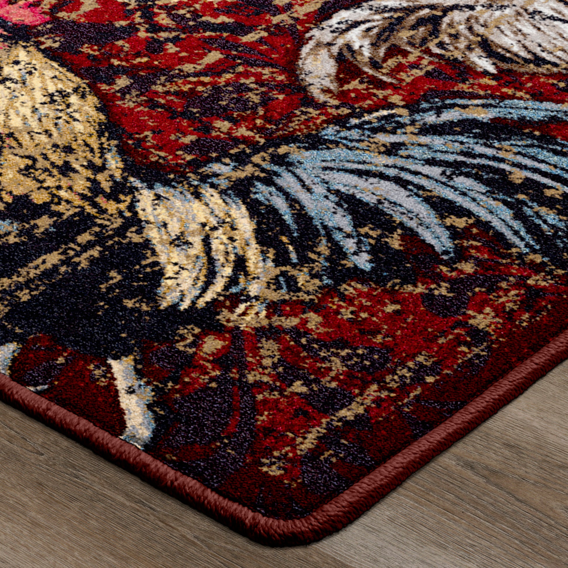 Pecking Order | Bordeaux Rug