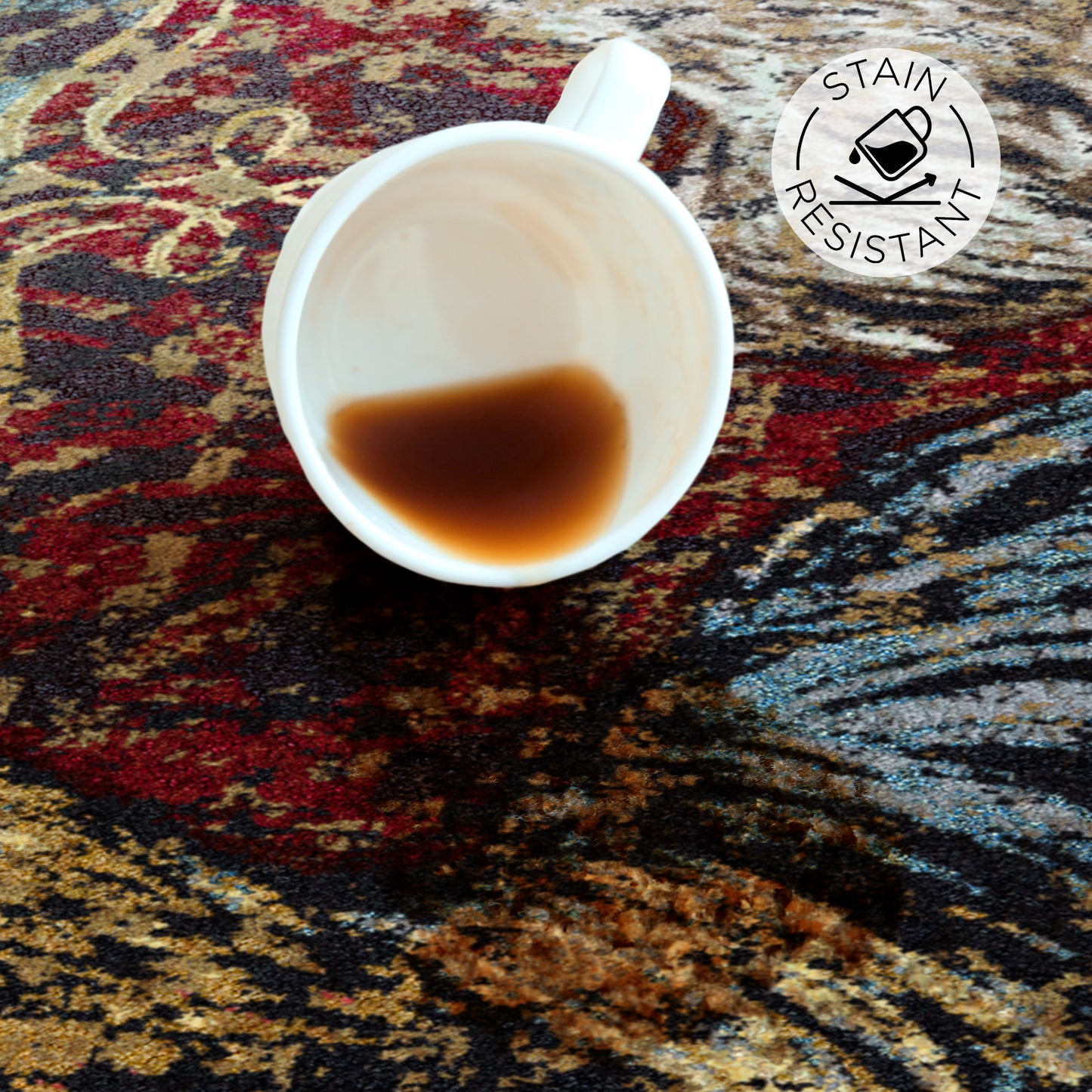 Pecking Order | Bordeaux Rug