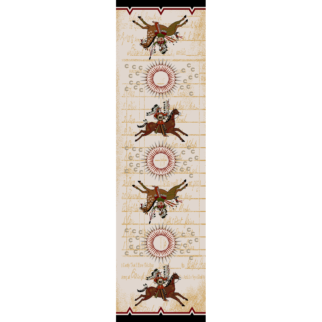 Battle Legends - Multi-CabinRugs Southwestern Rugs Wildlife Rugs Lodge Rugs Aztec RugsSouthwest Rugs