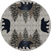 Bear Paradise - Stone-CabinRugs Southwestern Rugs Wildlife Rugs Lodge Rugs Aztec RugsSouthwest Rugs