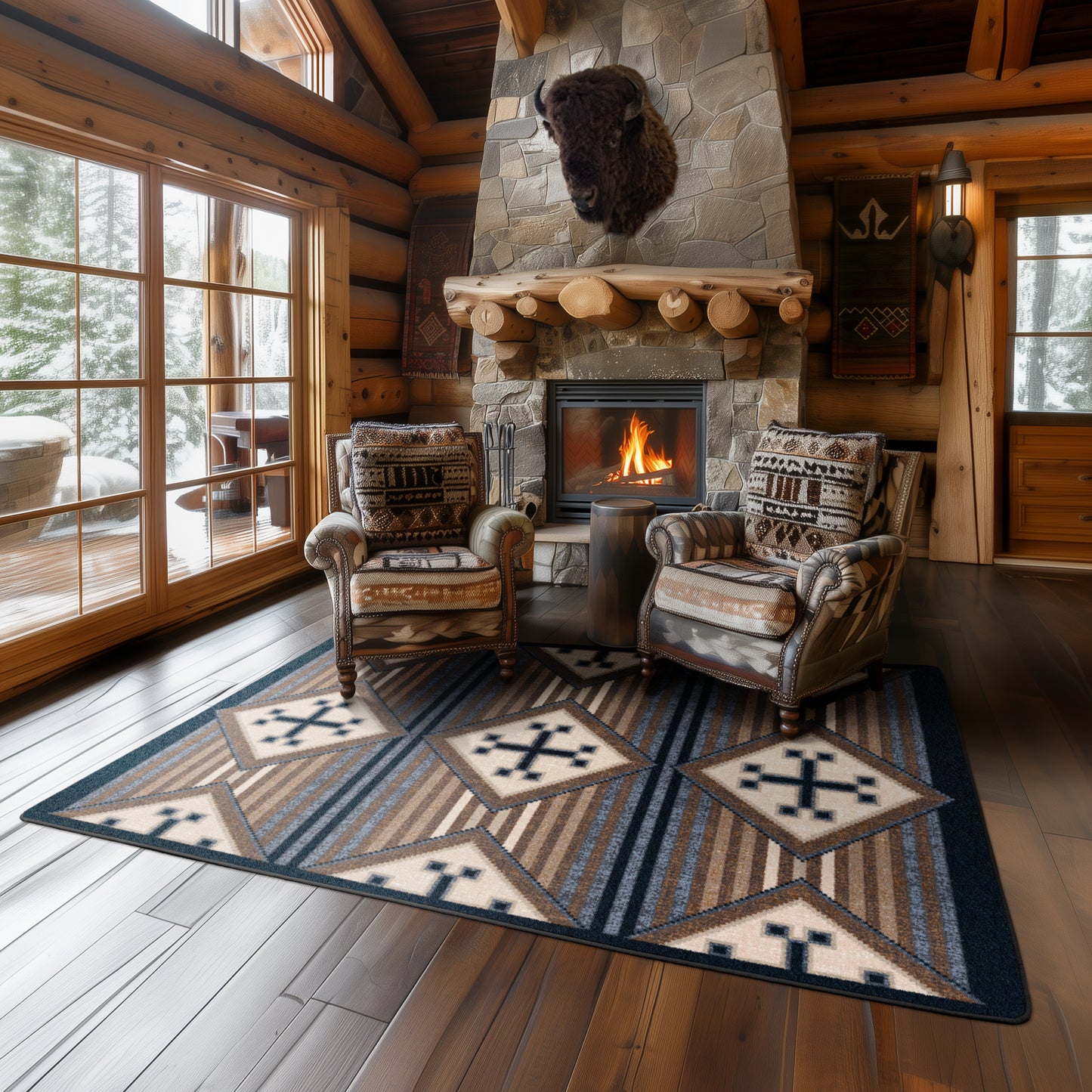 Bison Creek | Black and Russet