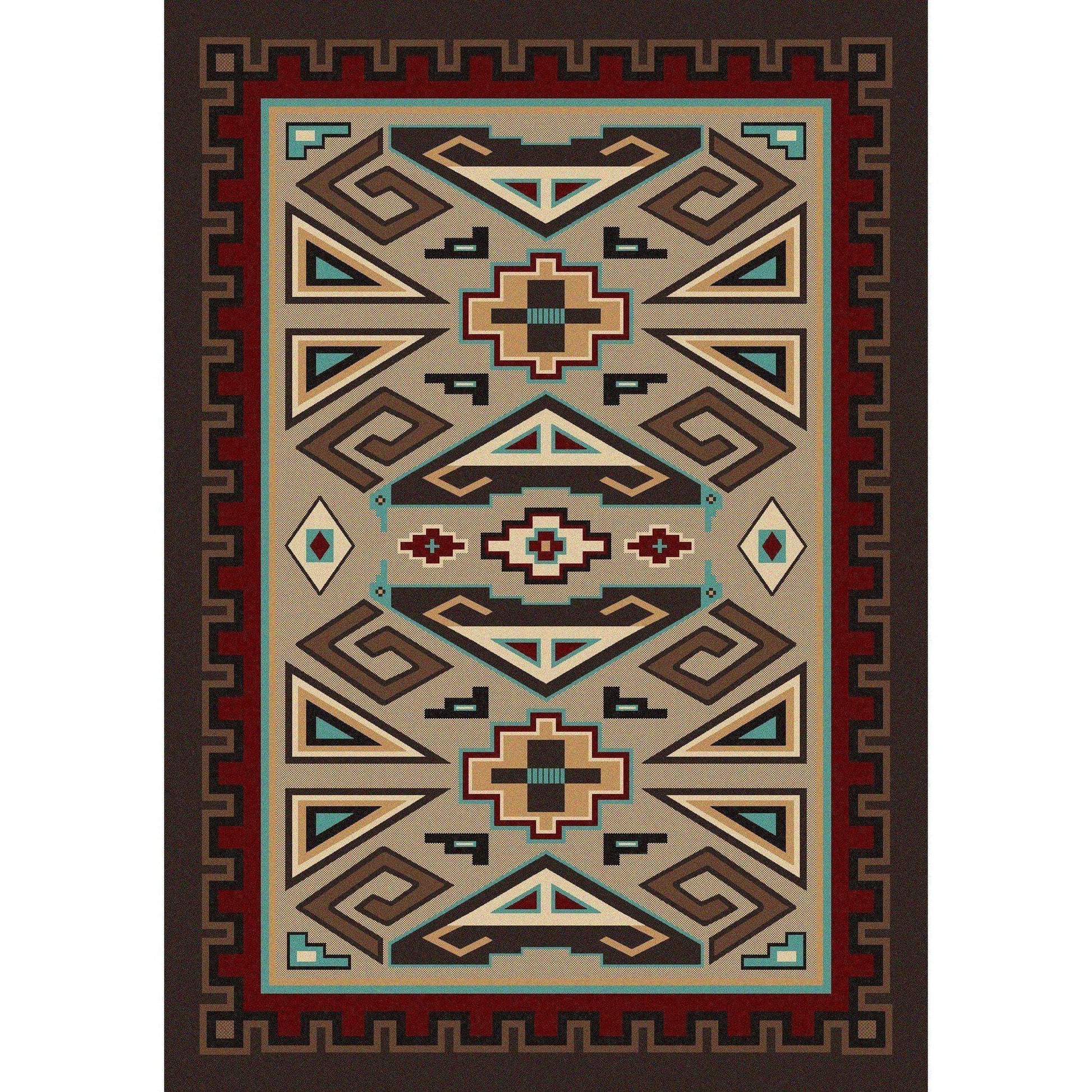 Butte Sand-CabinRugs Southwestern Rugs Wildlife Rugs Lodge Rugs Aztec RugsSouthwest Rugs