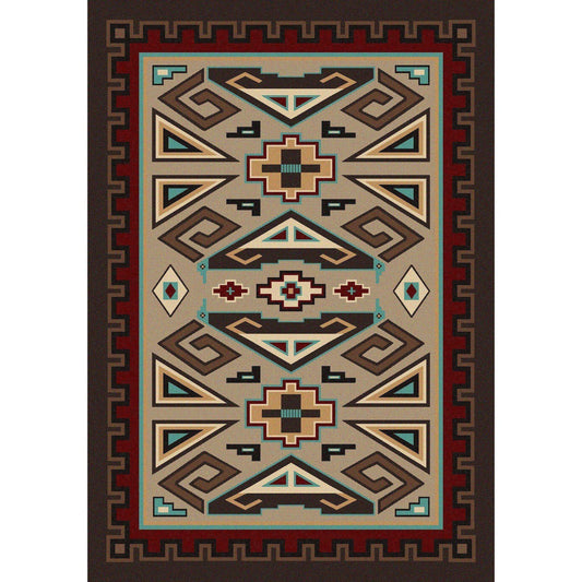 Butte Sand-CabinRugs Southwestern Rugs Wildlife Rugs Lodge Rugs Aztec RugsSouthwest Rugs