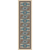 Café Indigo - Turquoise-CabinRugs Southwestern Rugs Wildlife Rugs Lodge Rugs Aztec RugsSouthwest Rugs