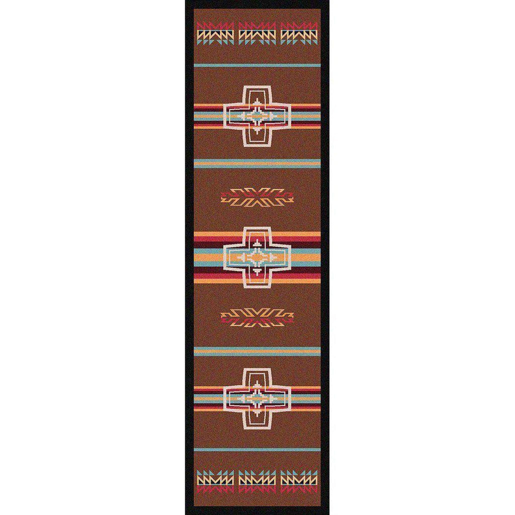 Canyon Crucifix - Sunset-CabinRugs Southwestern Rugs Wildlife Rugs Lodge Rugs Aztec RugsSouthwest Rugs