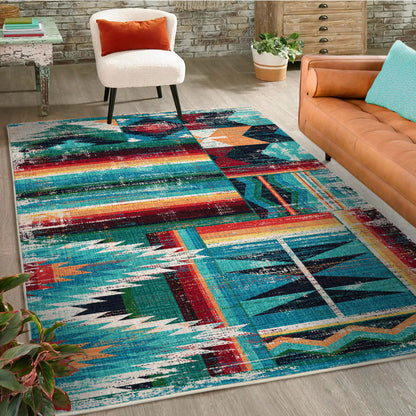 Caverns | Turquoise Patchwork