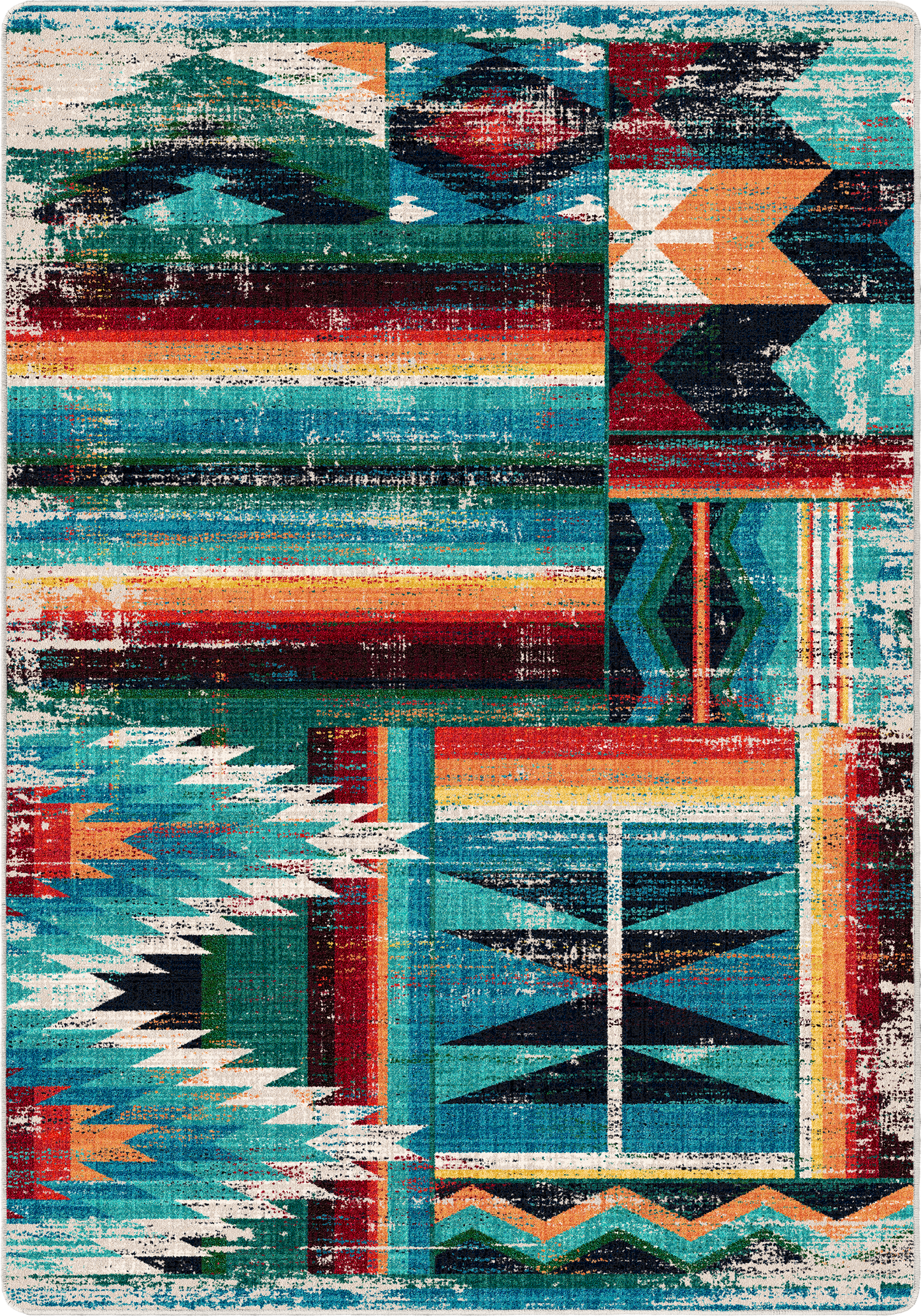 Caverns | Turquoise Patchwork