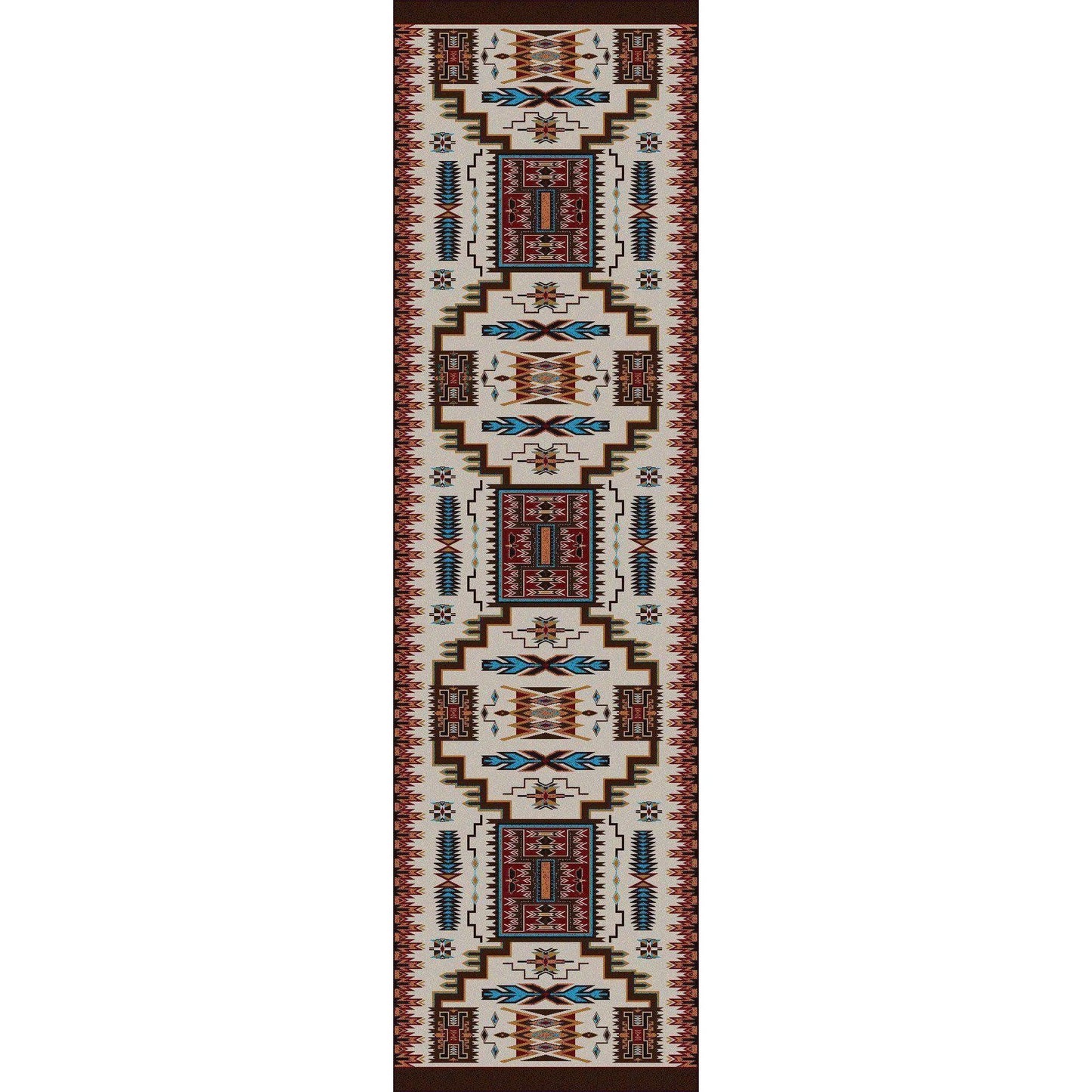 Chasing The Storm - Rust-CabinRugs Southwestern Rugs Wildlife Rugs Lodge Rugs Aztec RugsSouthwest Rugs
