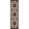 Chasing The Storm - Rust-CabinRugs Southwestern Rugs Wildlife Rugs Lodge Rugs Aztec RugsSouthwest Rugs