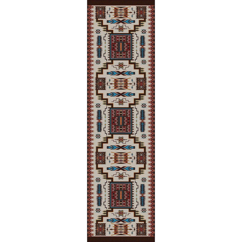 Chasing The Storm - Rust-CabinRugs Southwestern Rugs Wildlife Rugs Lodge Rugs Aztec RugsSouthwest Rugs