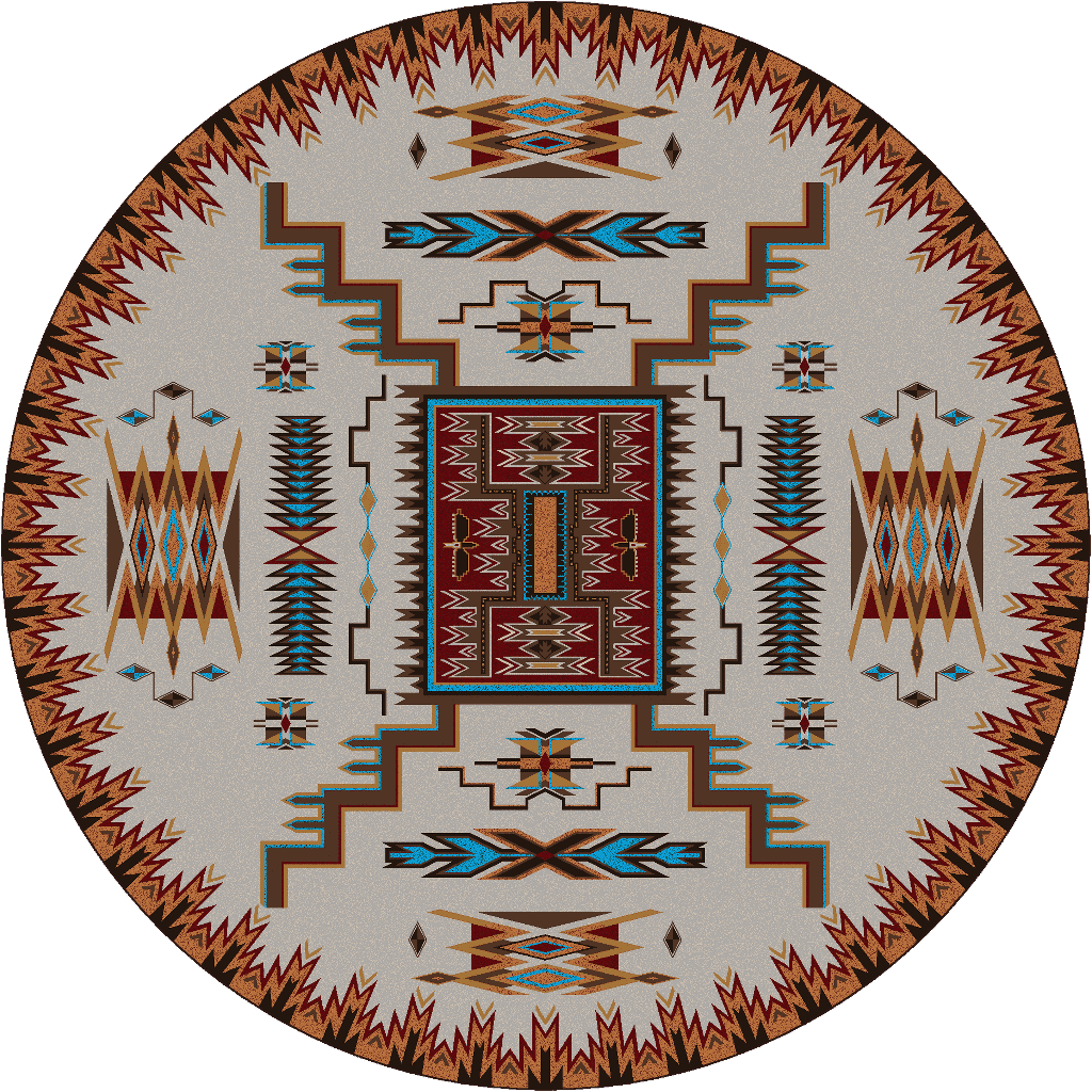 Chasing The Storm - Rust-CabinRugs Southwestern Rugs Wildlife Rugs Lodge Rugs Aztec RugsSouthwest Rugs