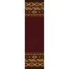 Cimarron Land - Red-CabinRugs Southwestern Rugs Wildlife Rugs Lodge Rugs Aztec RugsSouthwest Rugs