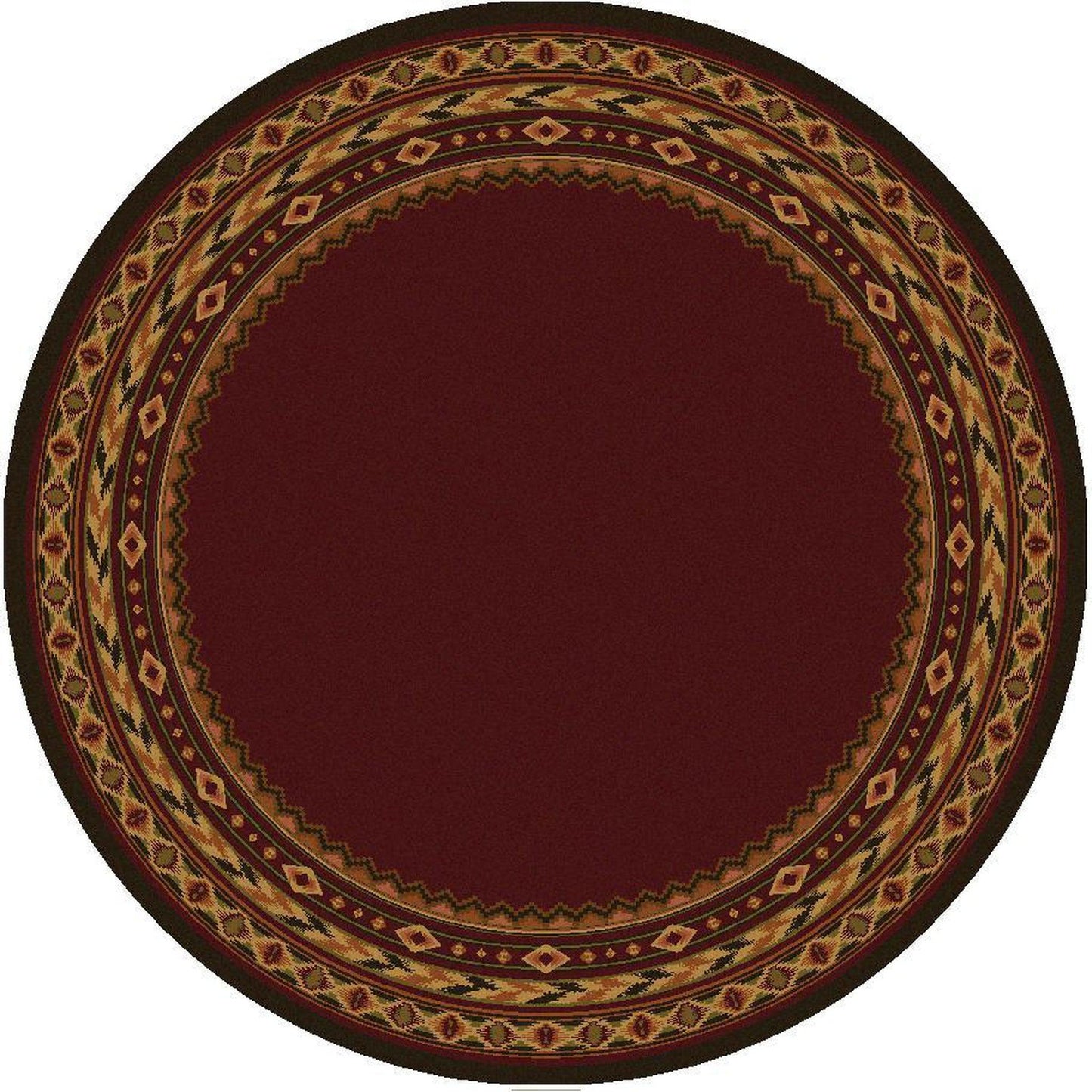 Cimarron Land - Red-CabinRugs Southwestern Rugs Wildlife Rugs Lodge Rugs Aztec RugsSouthwest Rugs