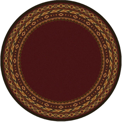 Cimarron Land - Red-CabinRugs Southwestern Rugs Wildlife Rugs Lodge Rugs Aztec RugsSouthwest Rugs