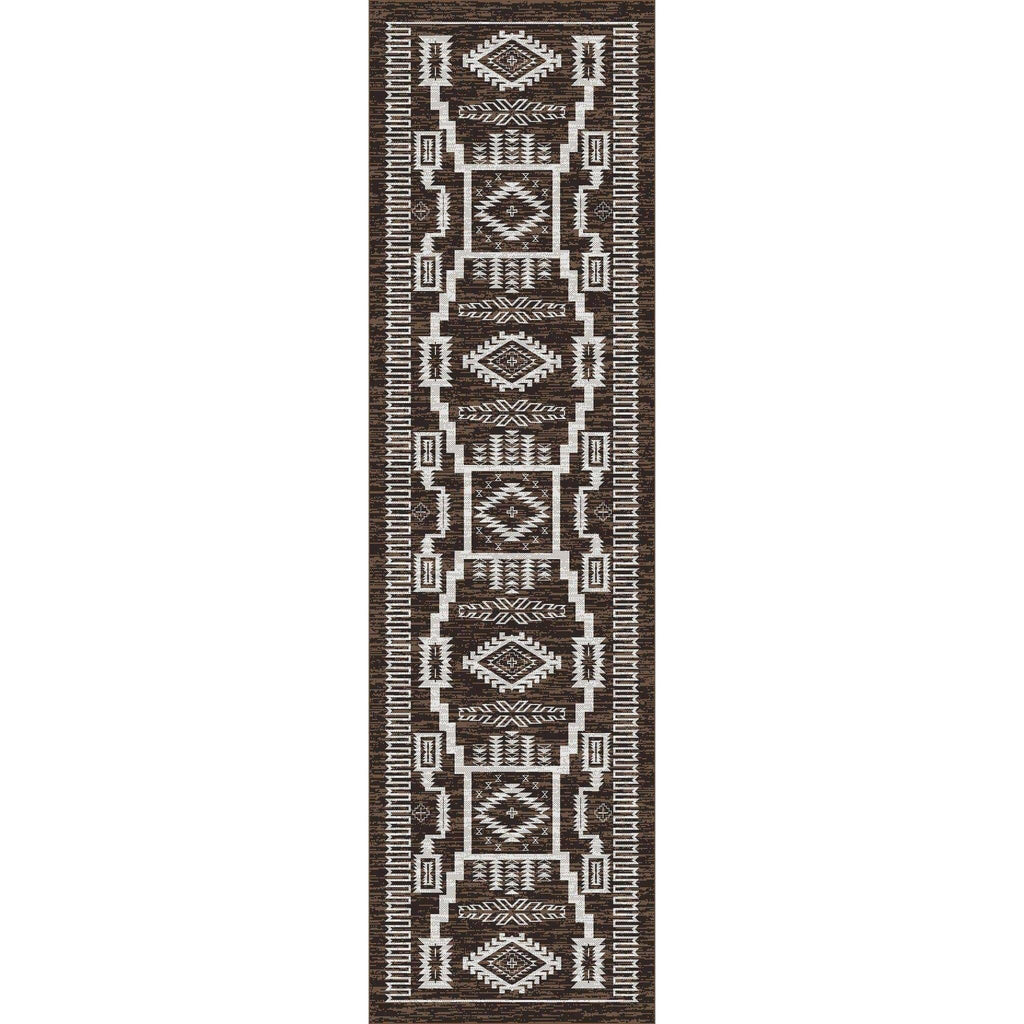 Cloud Stories - Chocolate-CabinRugs Southwestern Rugs Wildlife Rugs Lodge Rugs Aztec RugsSouthwest Rugs