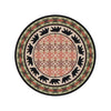 Comfy Bears - Burnt Red-CabinRugs Southwestern Rugs Wildlife Rugs Lodge Rugs Aztec RugsSouthwest Rugs