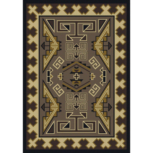 Comfy Trader - Sand-CabinRugs Southwestern Rugs Wildlife Rugs Lodge Rugs Aztec RugsSouthwest Rugs