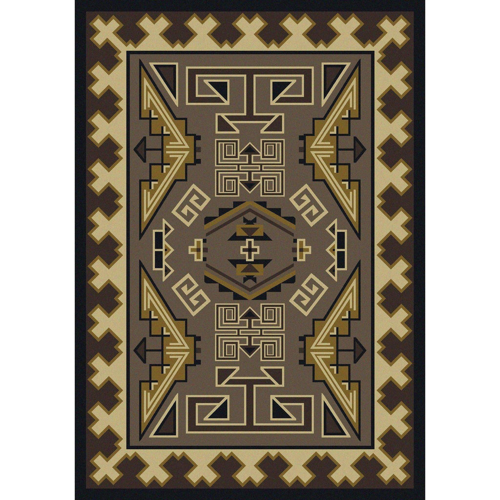 Comfy Trader - Sand-CabinRugs Southwestern Rugs Wildlife Rugs Lodge Rugs Aztec RugsSouthwest Rugs