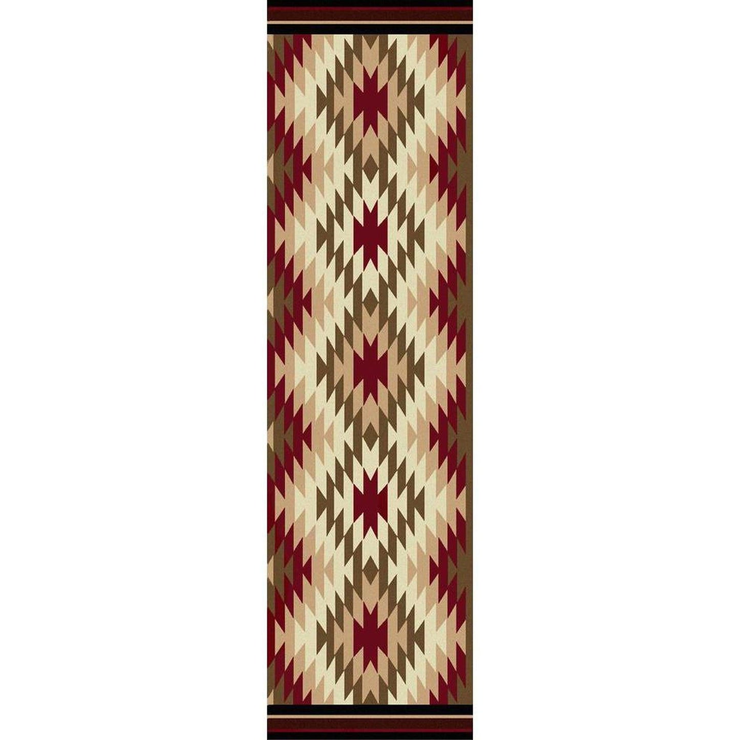Cosmic Burst - Red-CabinRugs Southwestern Rugs Wildlife Rugs Lodge Rugs Aztec RugsSouthwest Rugs