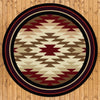 Cosmic Burst - Red-CabinRugs Southwestern Rugs Wildlife Rugs Lodge Rugs Aztec RugsSouthwest Rugs