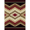 Cosmic Burst - Red-CabinRugs Southwestern Rugs Wildlife Rugs Lodge Rugs Aztec RugsSouthwest Rugs