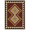 Council Of The Chiefs - Red-CabinRugs Southwestern Rugs Wildlife Rugs Lodge Rugs Aztec RugsSouthwest Rugs